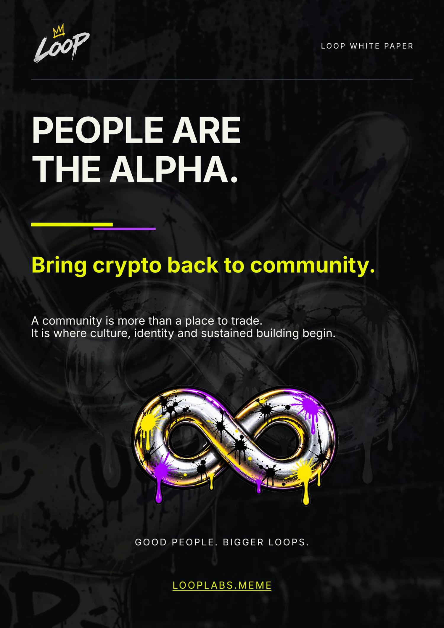 LOOP whitepaper, English page 32: People Are the Alpha